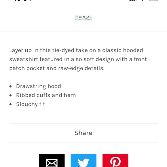 Free People Movement Tie Dye Work It Out Hoodie - Picture 6 of 6